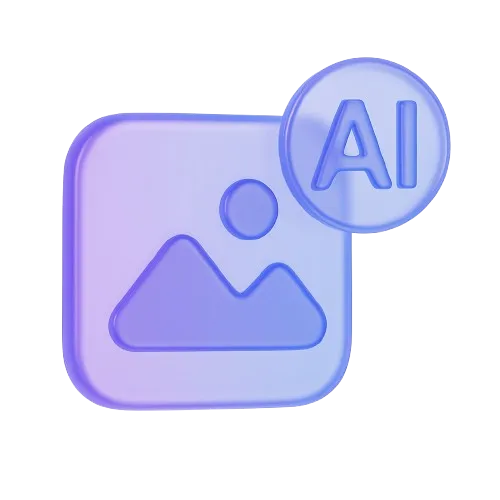 An icon of a mountain and a speech bubble.