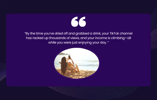 passive income coming from social media content creation