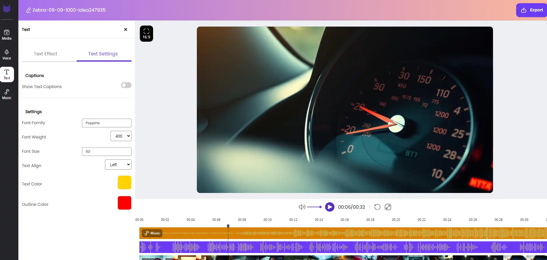 Zebracat's video editing tools are comprehensive and easy to use
