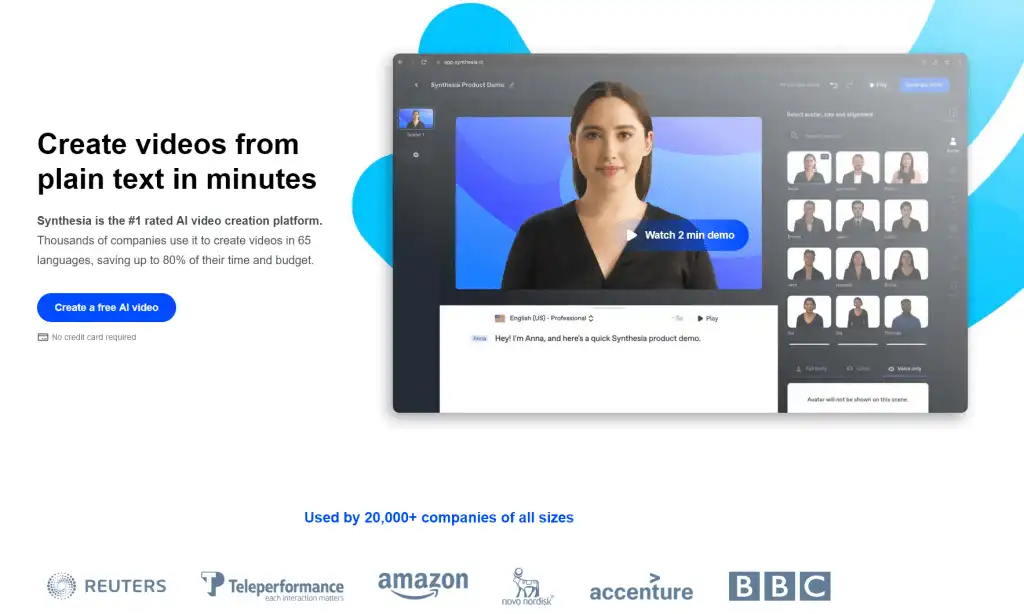 Creating studio-quality videos with AI avatars and voiceovers