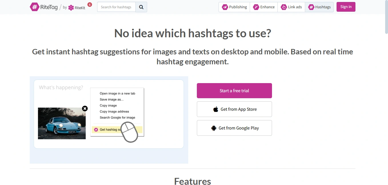 RiteTag's webpage.