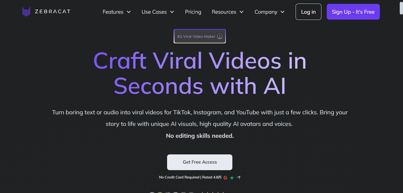 Zebracat's homepage.
