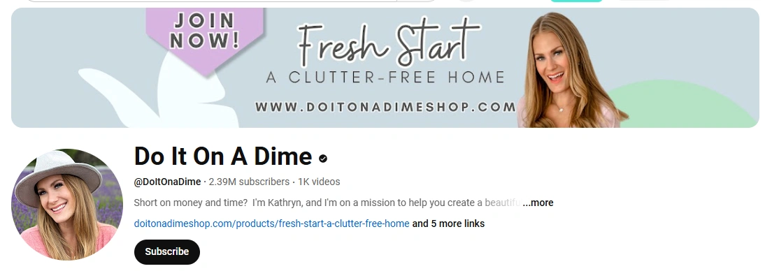 Do It On A Dime's YouTube page.