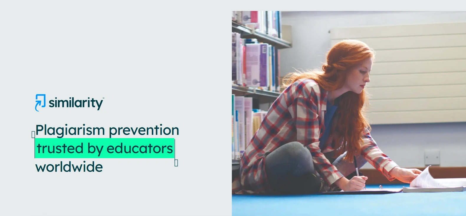 Turnitin's webpage.