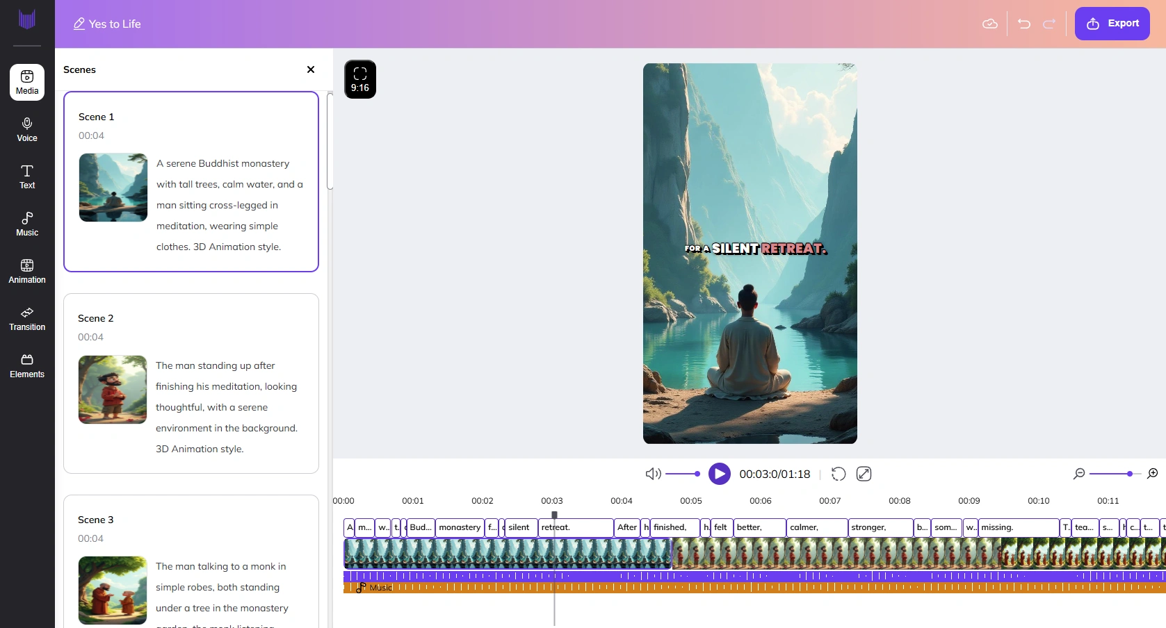Zebracat's media section interface.