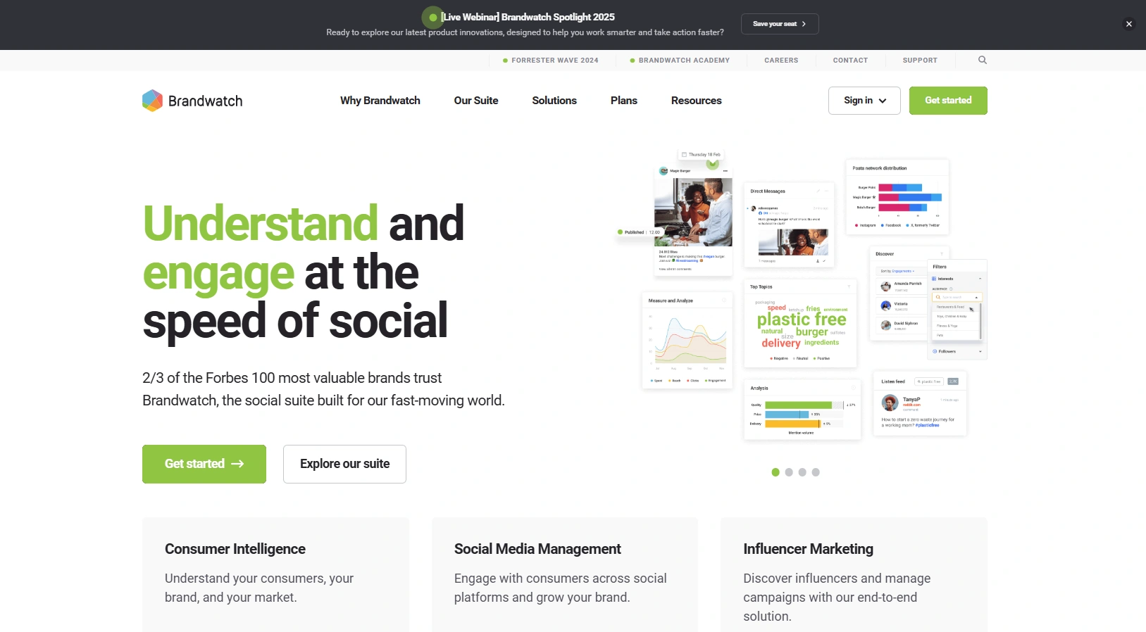 Brandwatch's webpage.