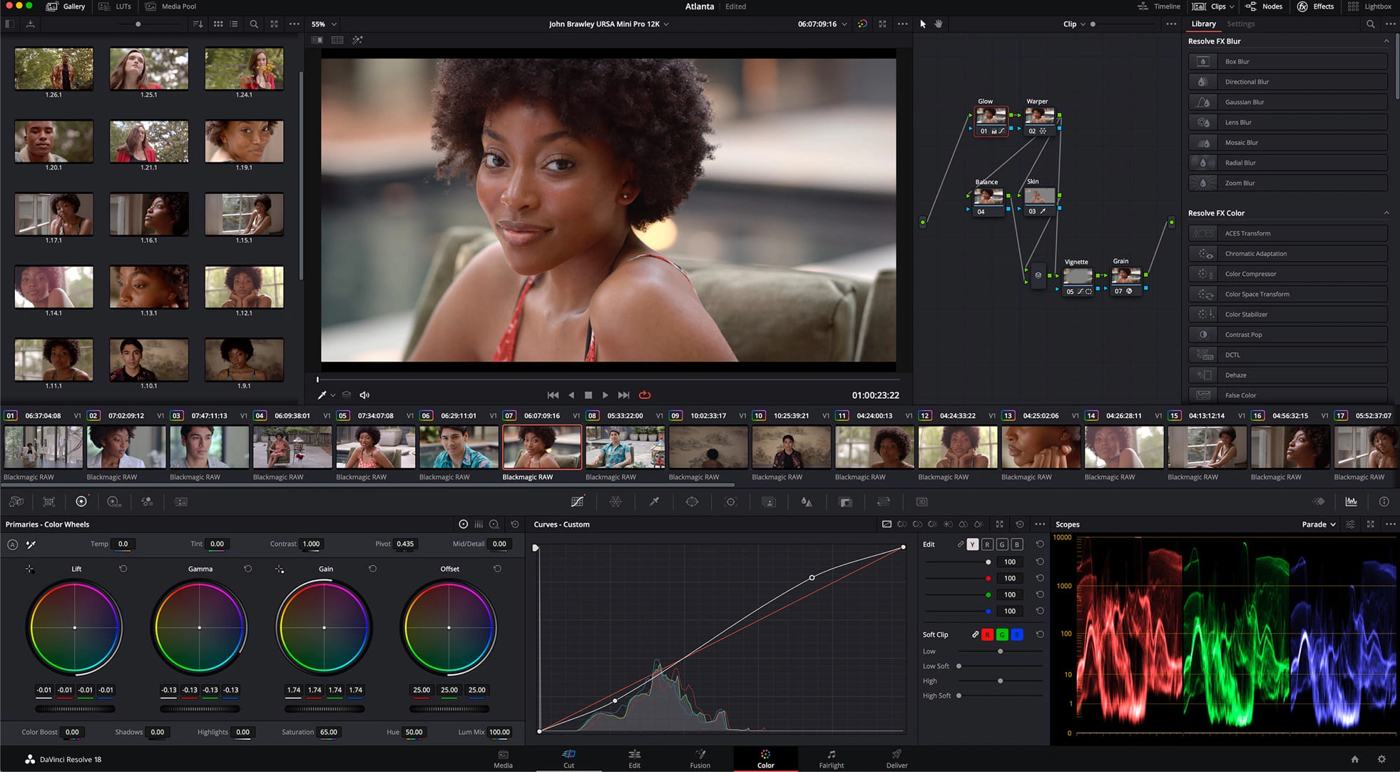 Adobe Premiere Pro's video editing interface.
