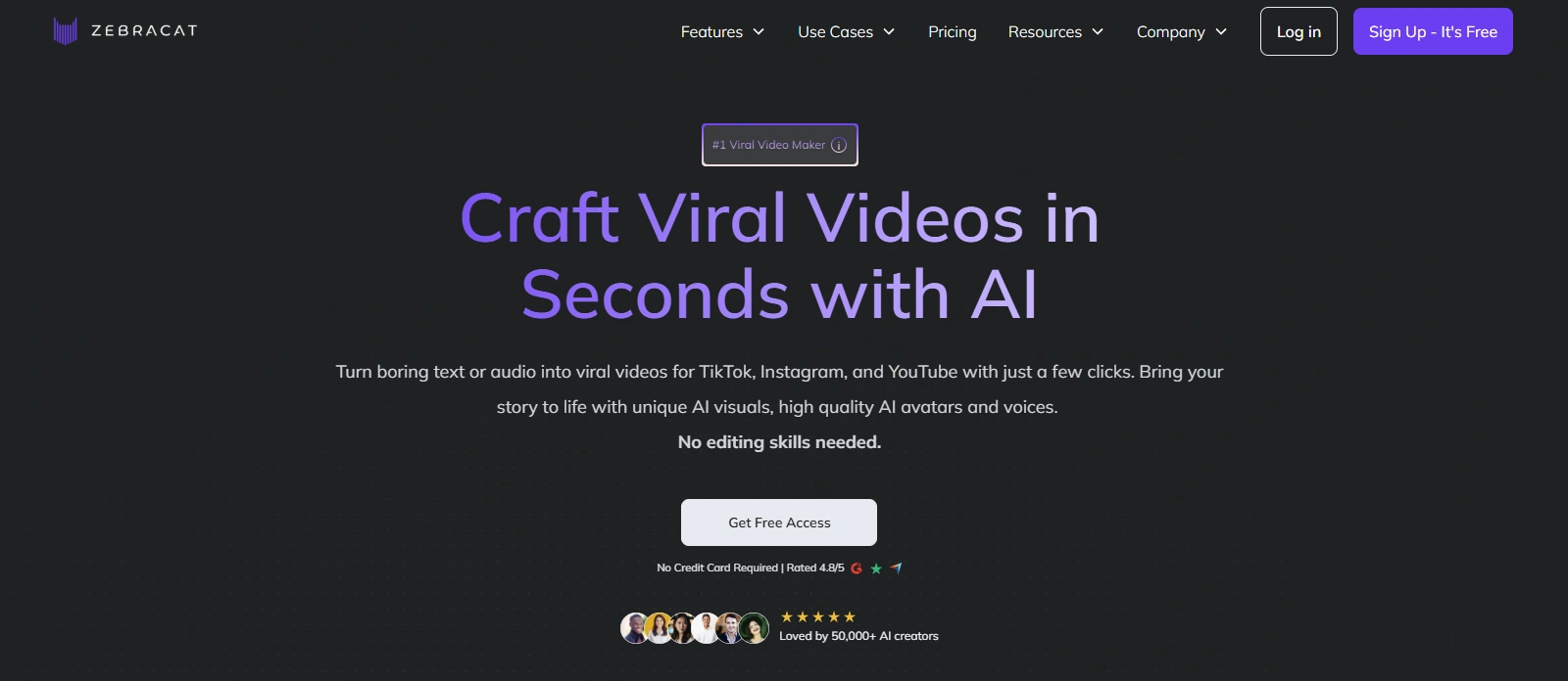 Zebracat's homepage.