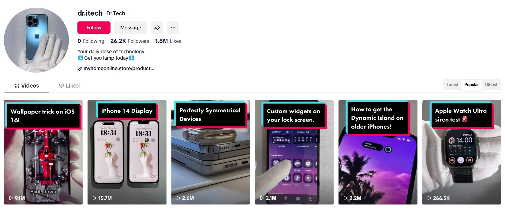 Dr.itech's Tiktok.