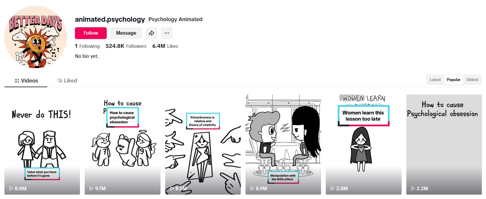 Animated.psychology's TikTok.