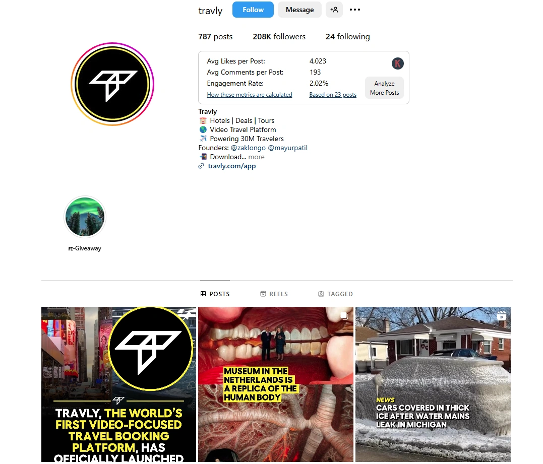 Travly's instagram.