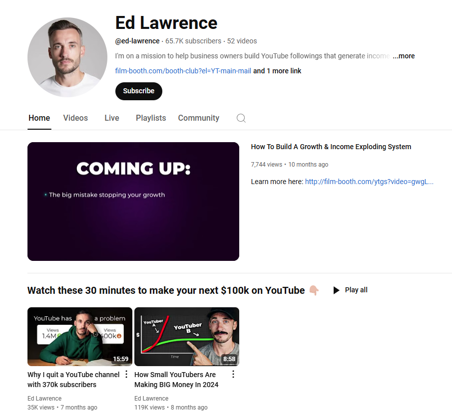 Ed lawrence's YouTube channel.