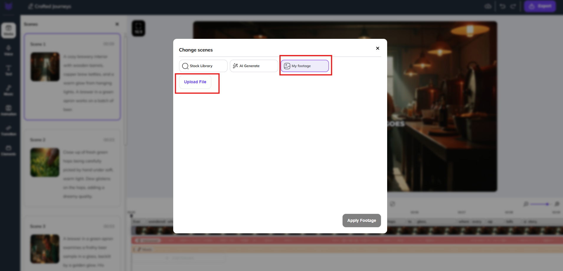 Zebracat's user interface.