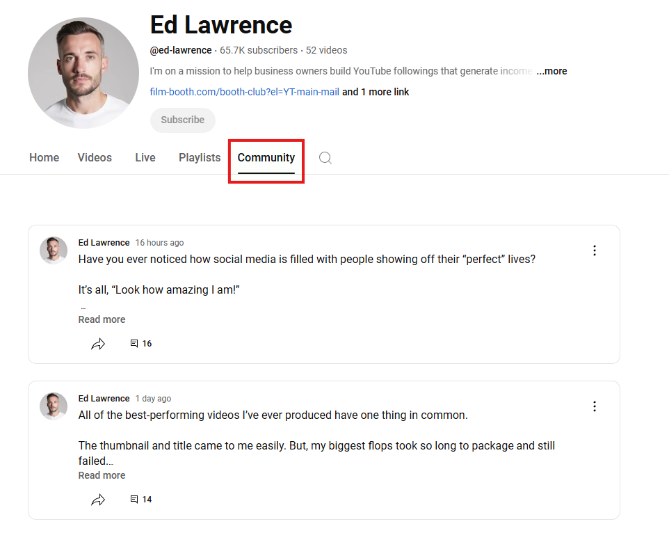 Ed Lawrence's YouTube channel.