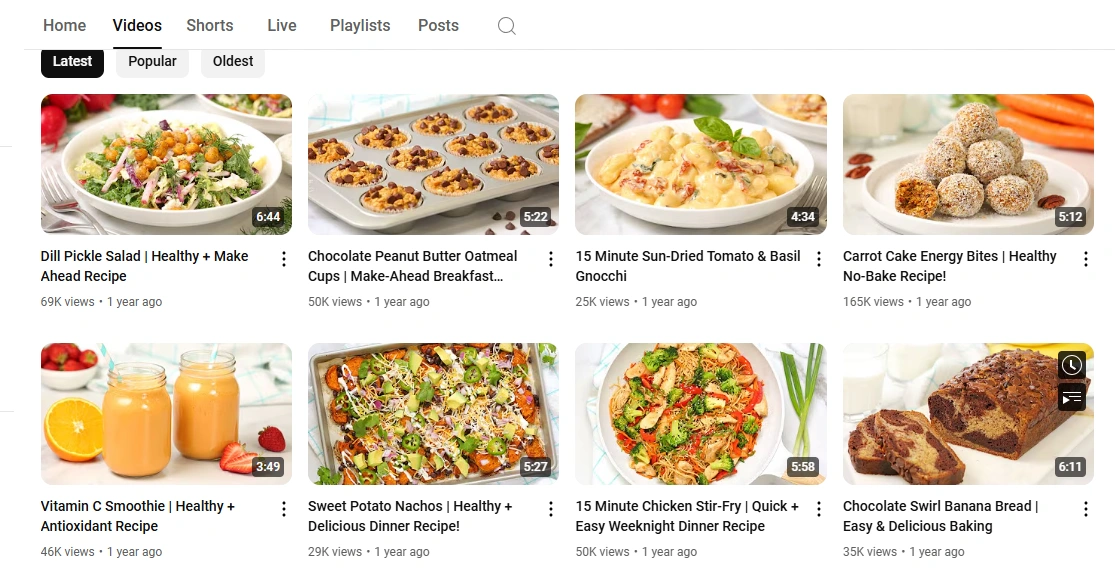 The Domestic Geek's YouTube videos.