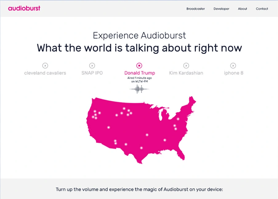 AudioBurst's site.