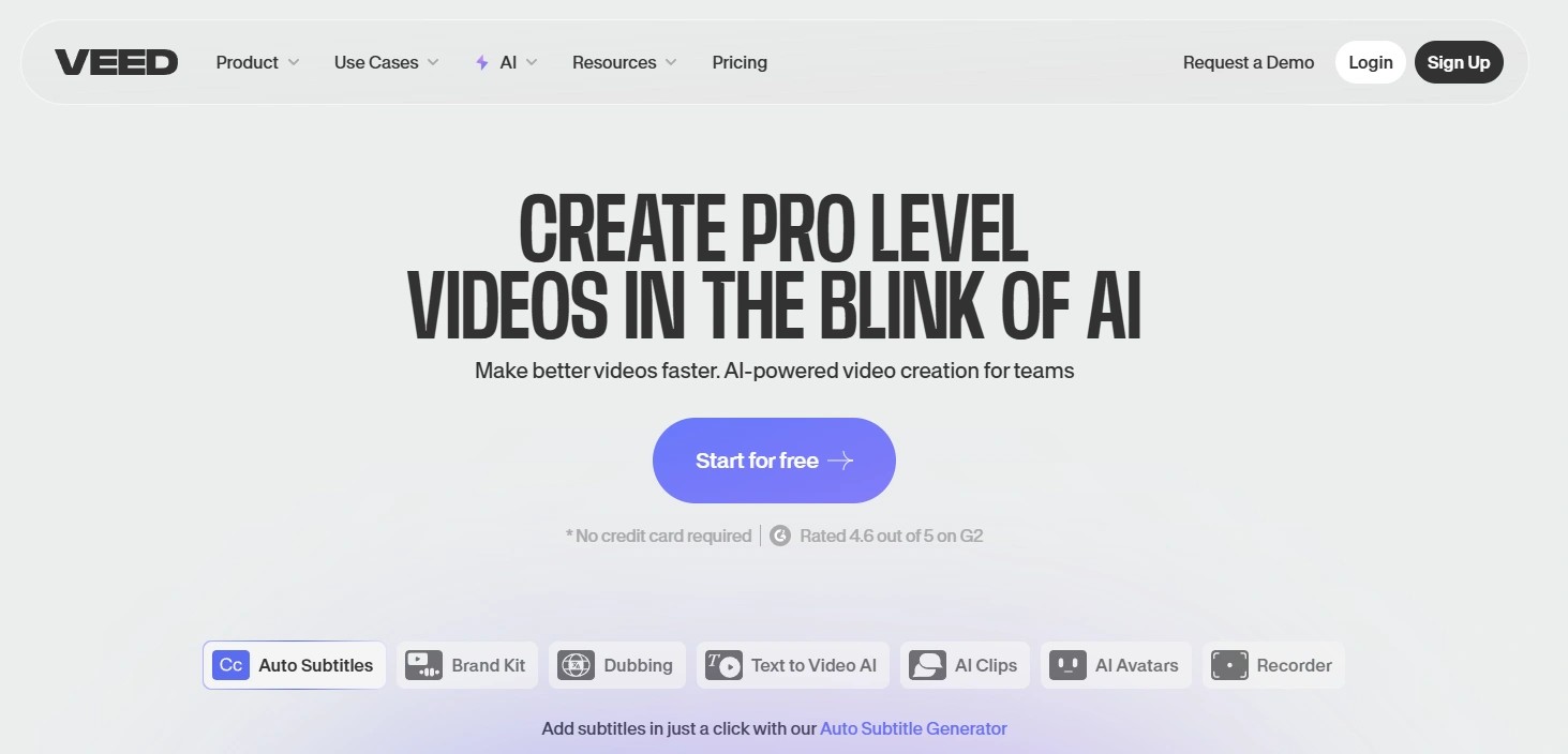 Vee's website.