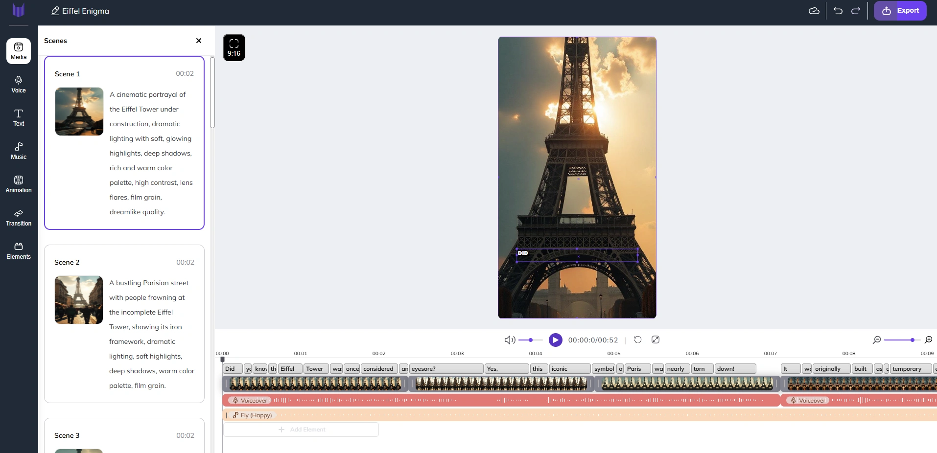 Zebracat's media interface.