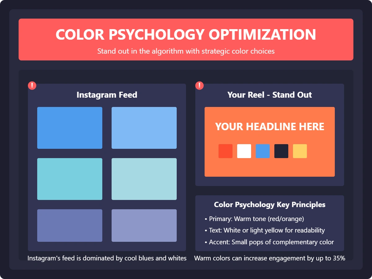 Graphic about color psychology optimization.
