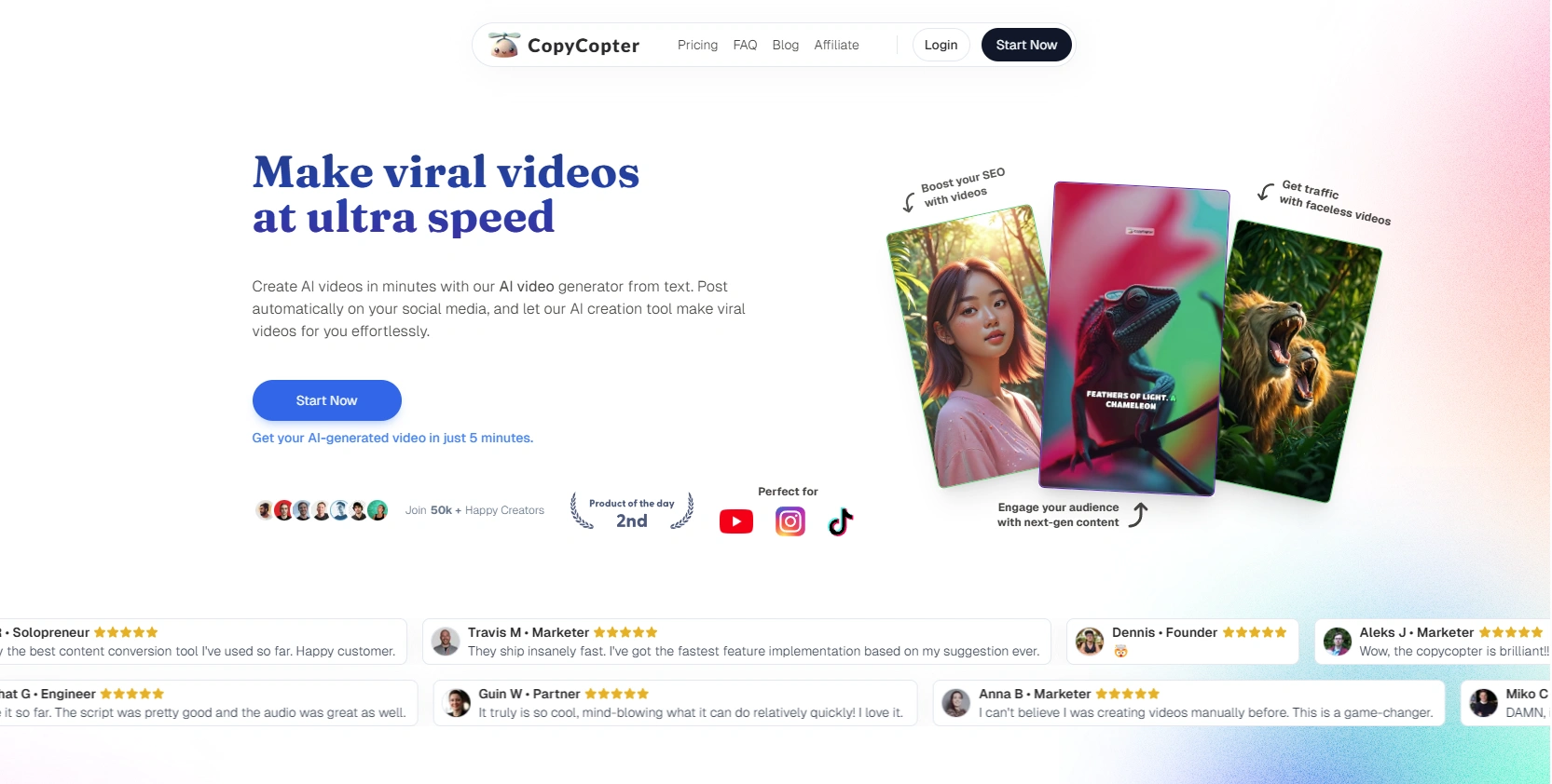 Copycopter's homepage.