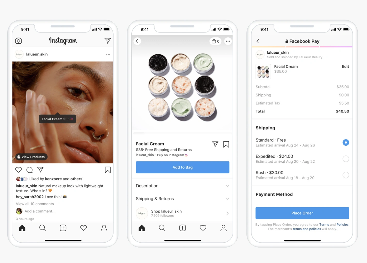 Lalueur_skin's Instagram shop.
