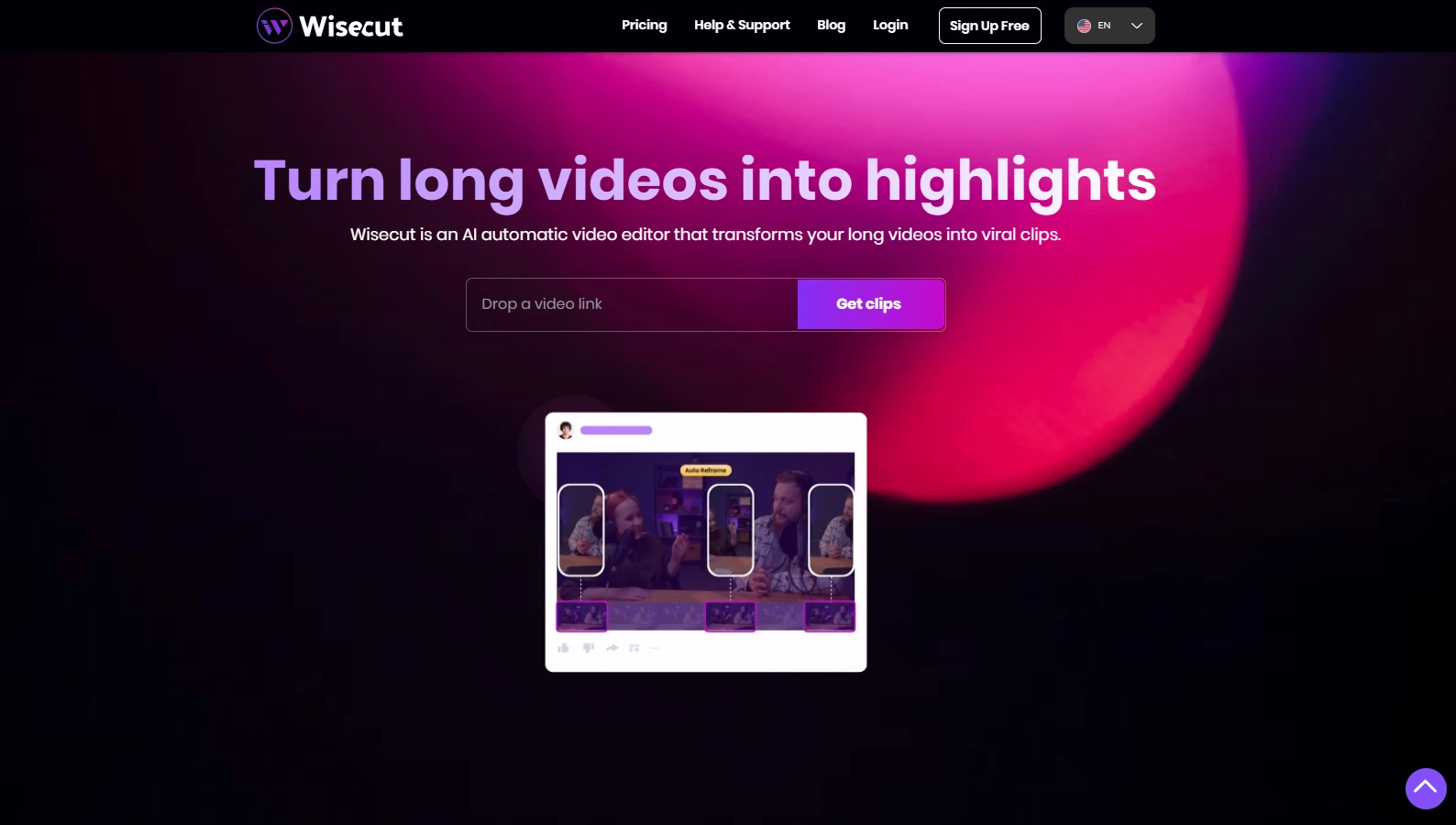 Wisecut's webpage.