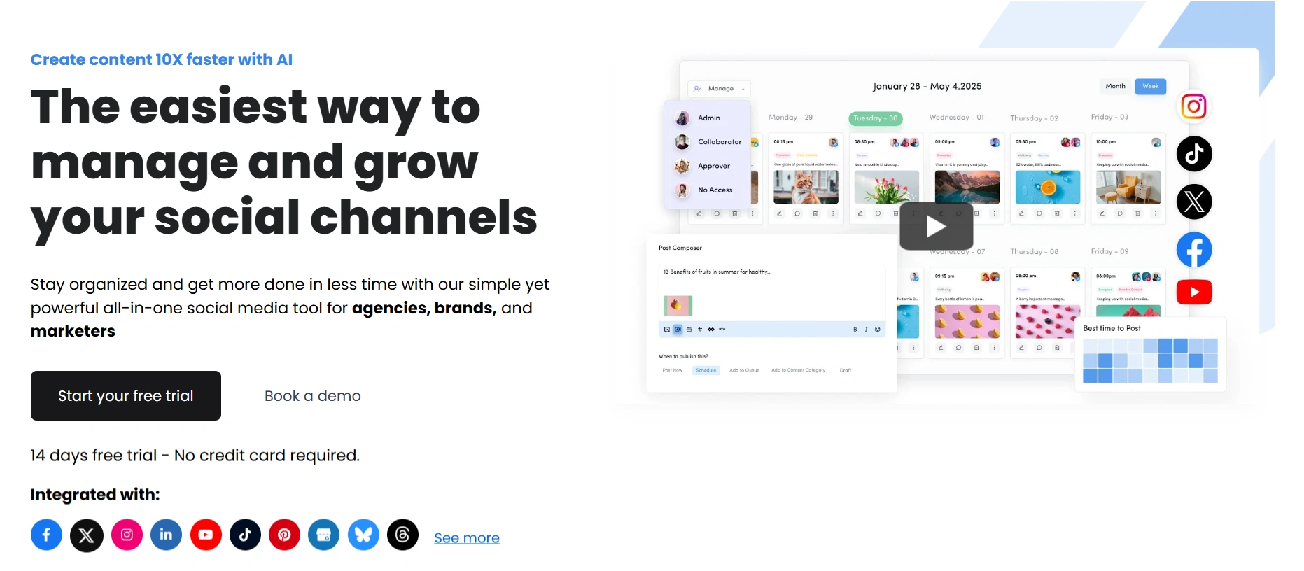 ContentStudio's dashboard.