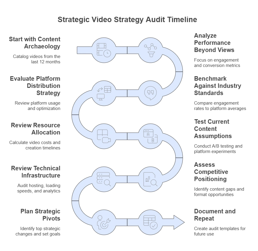Step-by-step content workflow from ideation through to performance measurement.